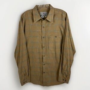 The Territory Ahead Vintage Flannel Men’s L Windowpane Pattern Soft Cabincore